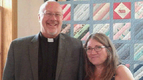 picture of pastor and wife, with a link
 to a message from Pastor Marty